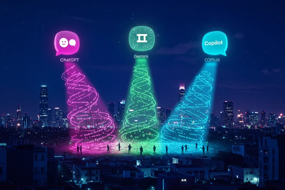 Aprenda a usar ChatGPT, Gemini e Copilot com este guia passo a passo para iniciantes em IA. Descubra como essas ferramentas podem simplificar seu trabalho e aumentar sua produtividade. IA para Iniciantes: Guia Passo a Passo para Usar ChatGPT, Gemini e Copilot. Comece agora mesmo!